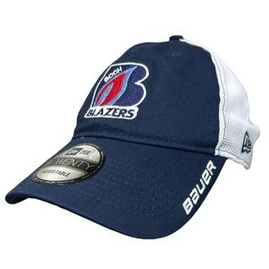 Boch Blazers Bauer New Era 9Twenty Hockey Truckers Hat Cap Adjustable NWT Blue